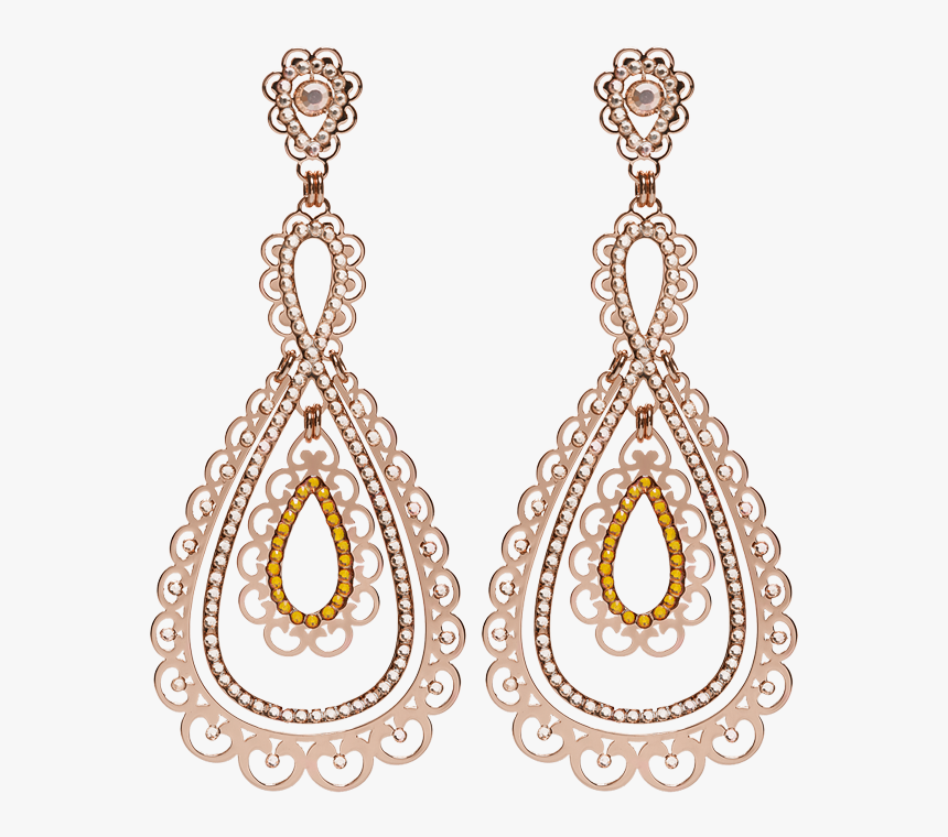 Shiyaya Earring Stud Teardrops Rose Gold, Light Peach - Ear Ring Pic Download, HD Png Download, Free Download