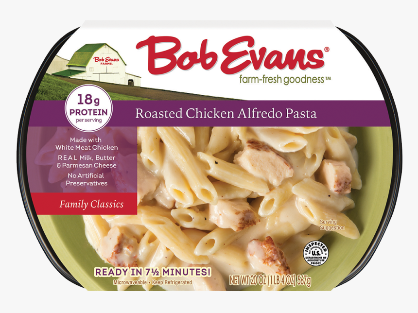 Bob Evans Roasted Chicken Alfredo Pasta - Bob Evans Chicken Alfredo Pasta, HD Png Download, Free Download