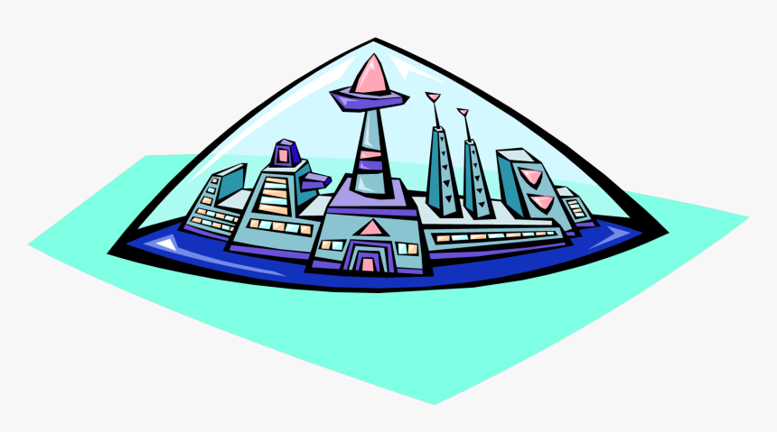 Clip Art Space City - House Of The Future Clipart, HD Png Download, Free Download