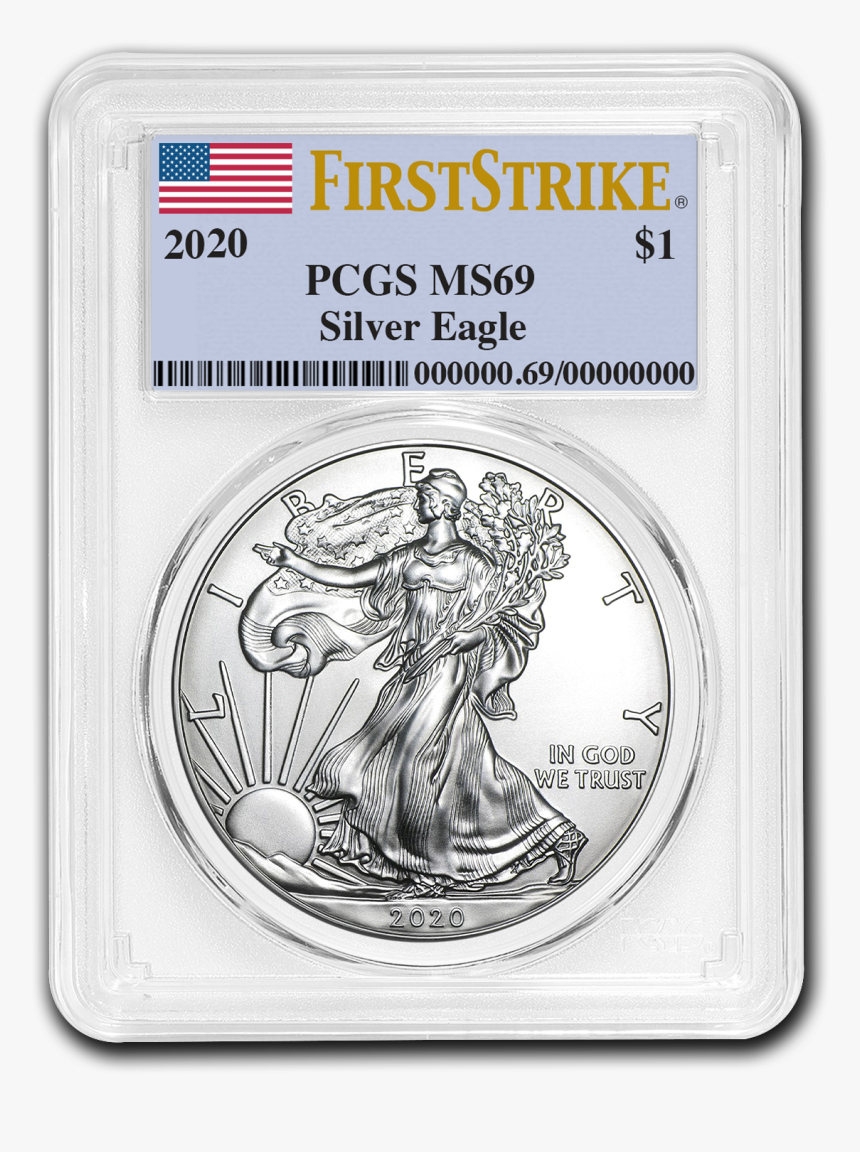 1 Oz American Eagle Silver Coin 2020, HD Png Download, Free Download