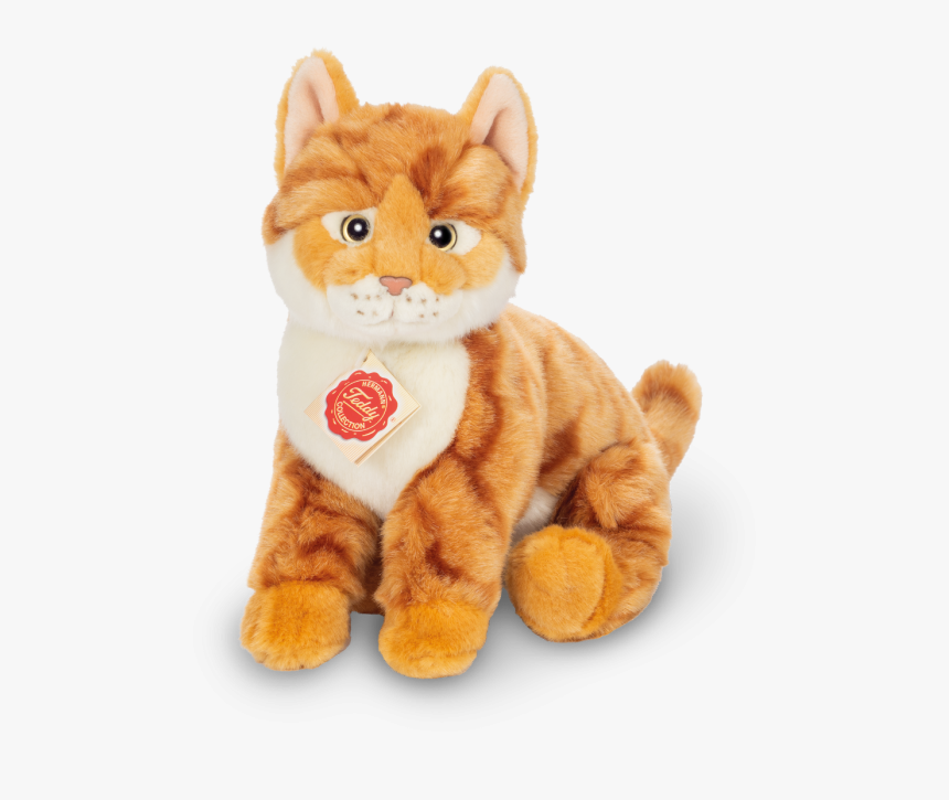 Teddy Hermann Soft Toy Red Tabby Cat, 24cm - Plüschkatze Rot, HD Png Download, Free Download