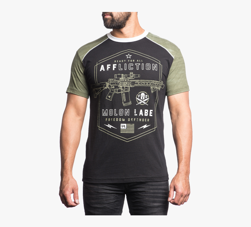 Футболка Affliction Molon Labe - T-shirt, HD Png Download, Free Download