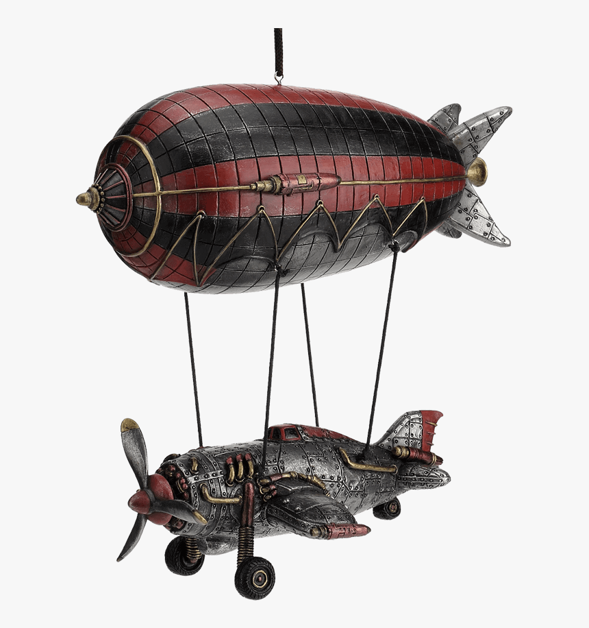 Steampunk Airship With Propeller Airplane Gondola - Airship, HD Png Download, Free Download