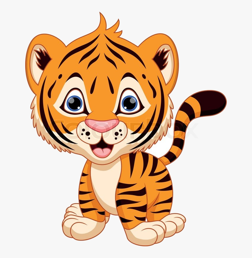 Tiger Baby Clipart Transparent Png - Cute Baby Tiger Clipart, Png Download, Free Download