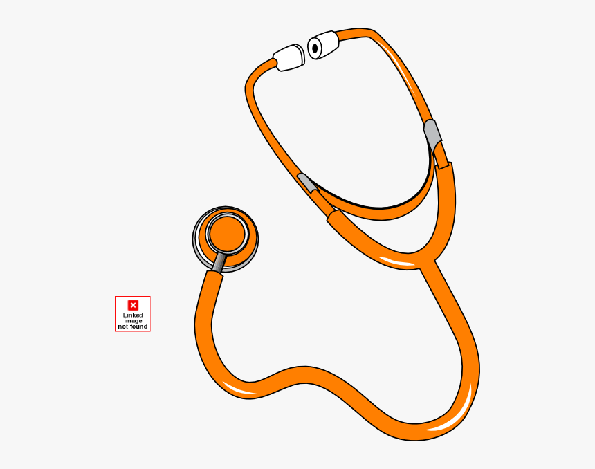 Orange Stethoscope Clipart, HD Png Download, Free Download