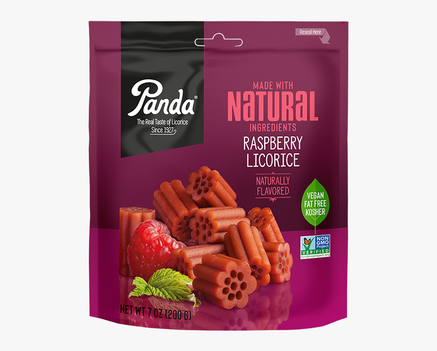 Panda Natural Raspberry Licorice 200g - Panda Raspberry Licorice, HD Png Download, Free Download