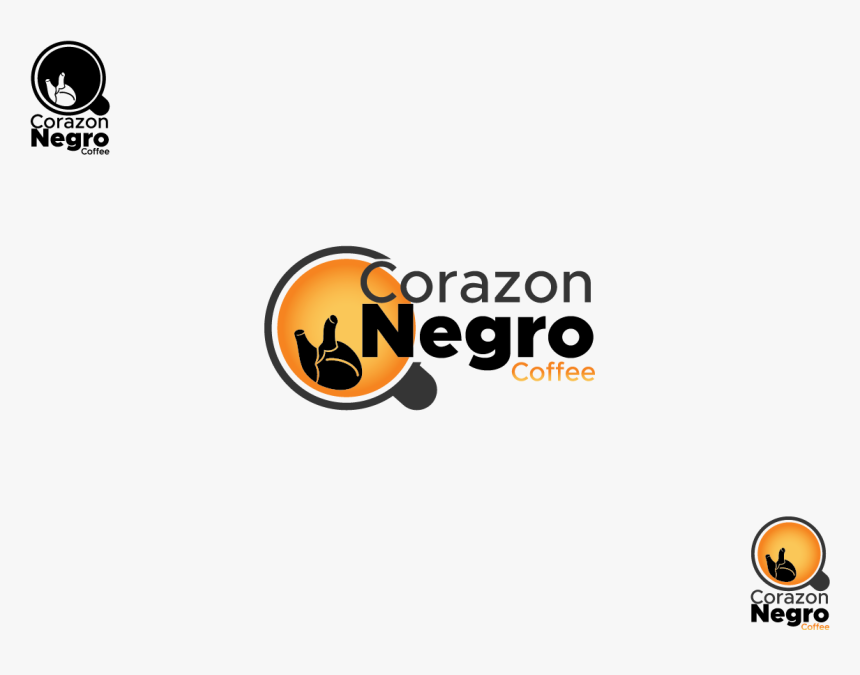 Logo Design By Matea For Corazon Negro Coffee - Graphic Design, HD Png Download, Free Download