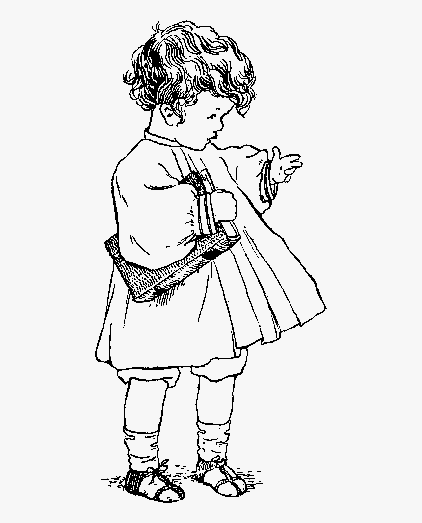 Digital Stamp Design Vintage Children Boy Girl Free - Vintage Boy And Girl Drawing, HD Png Download, Free Download