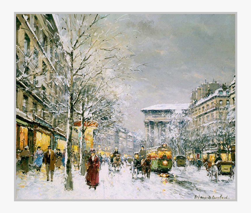 Boulevard De La Madeleine, Sous La Neige, HD Png Download, Free Download