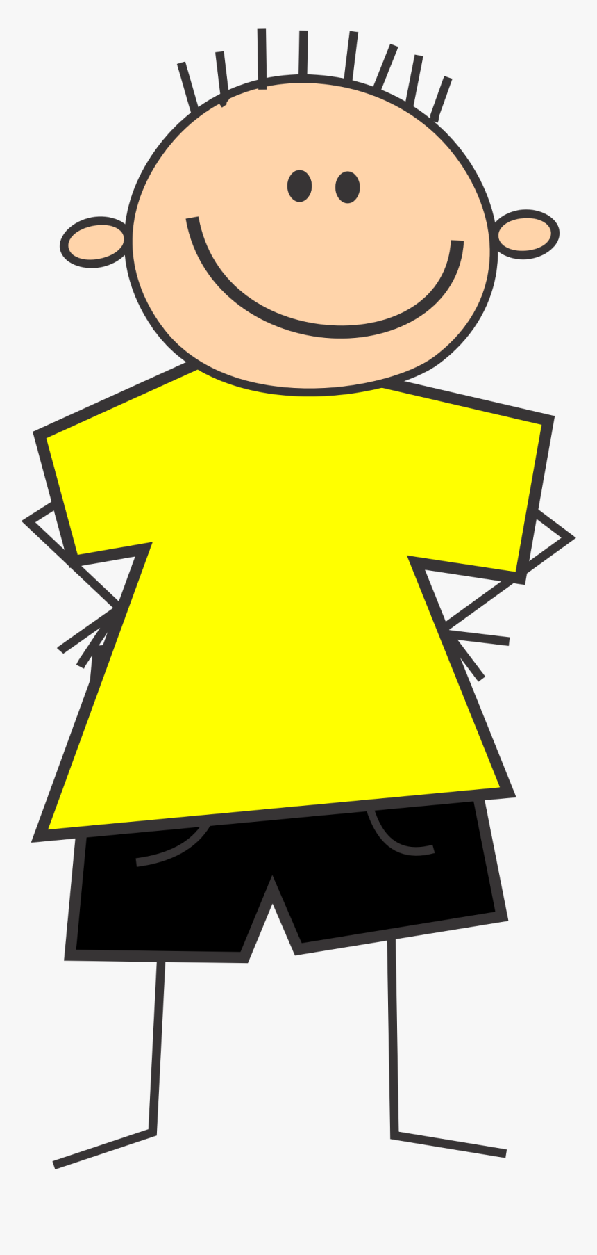 Gravely, Jr - Yellow Shirt Clip Art, HD Png Download, Free Download
