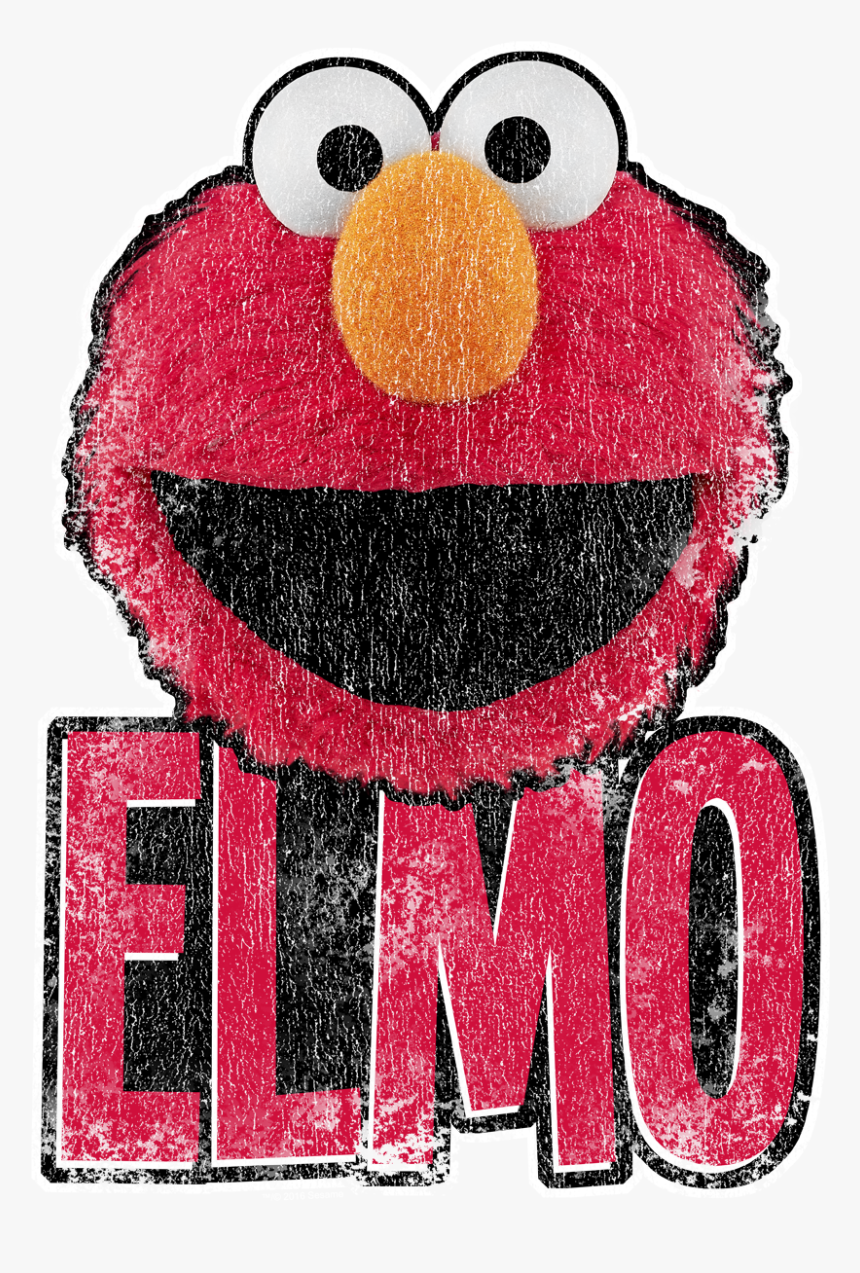 Sesame Street Elmo Smile Men"s Long Sleeve T-shirt - Cartoon, HD Png Download, Free Download