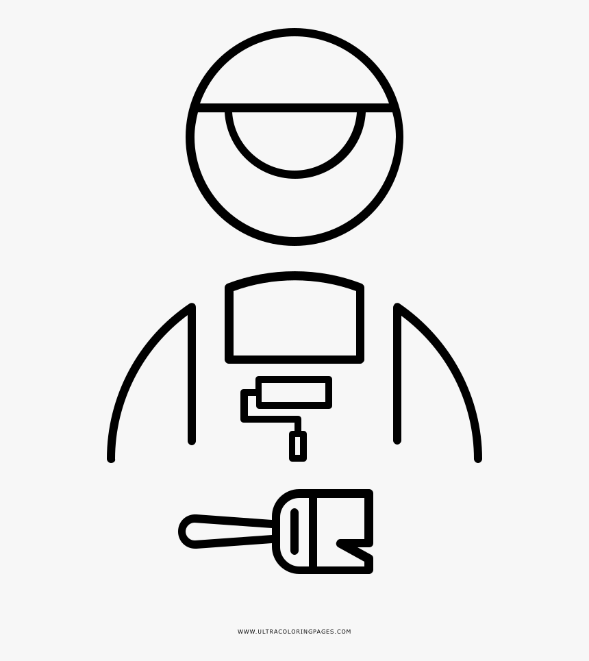Painter Coloring Page - Team Plumbing West Los Angeles, HD Png Download, Free Download