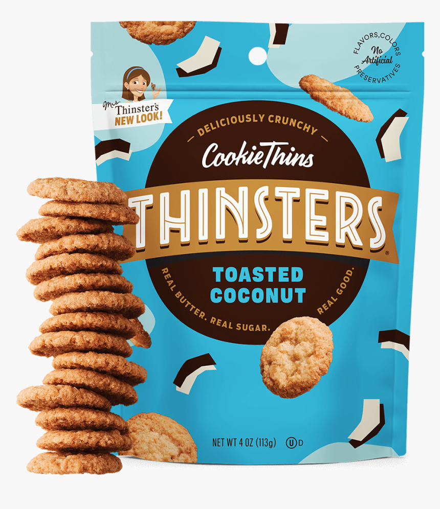 Thinsters Coconut Cookies, HD Png Download, Free Download