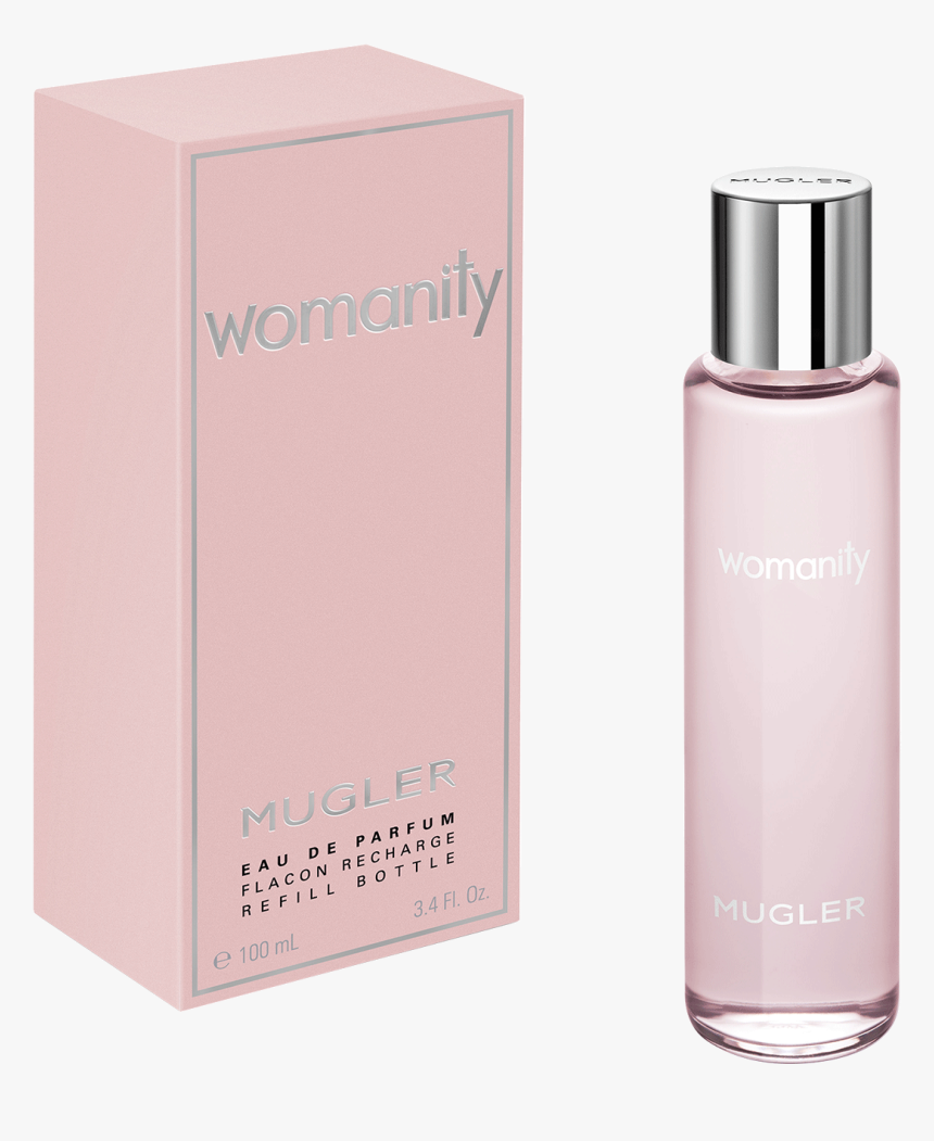 Womanity Eau De Parfum Refill Bottle - Thierry Mugler Womanity Lt, HD Png Download, Free Download