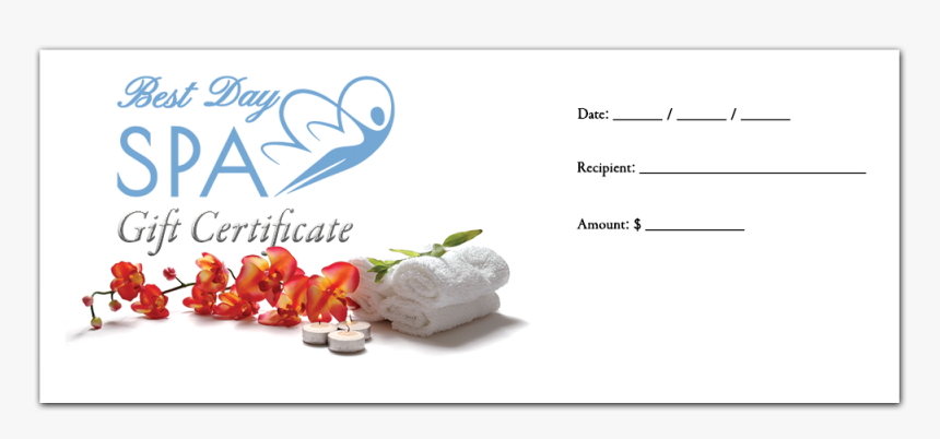 Gift Certificate Day Spa, HD Png Download, Free Download