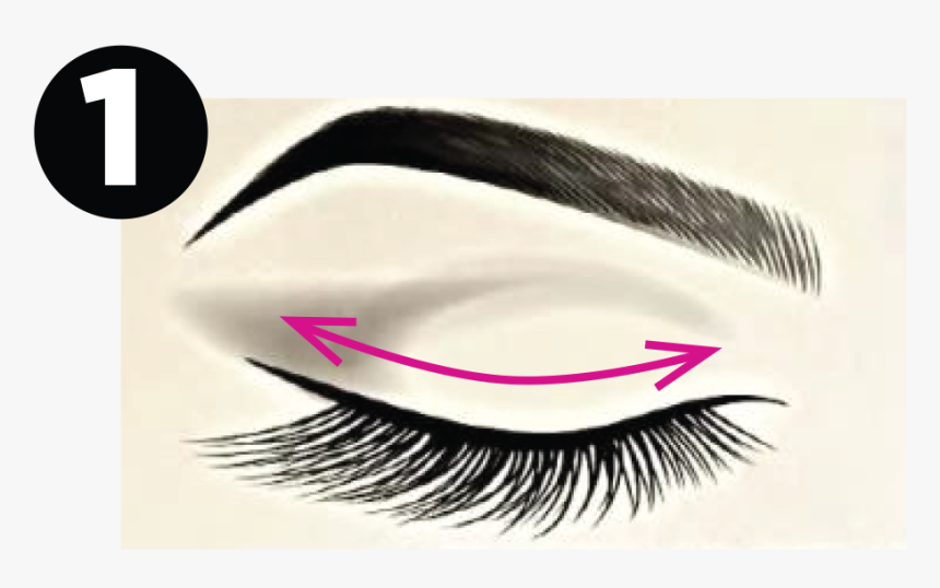 Eyelash Clipart Thick Eyelash - Draw A Cartoon Eyebrow, HD Png Download, Free Download