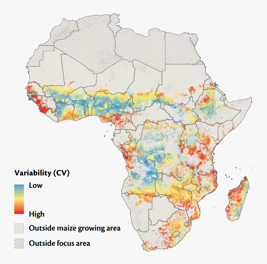 Map - Africa Maize Agriculture Map, HD Png Download, Free Download