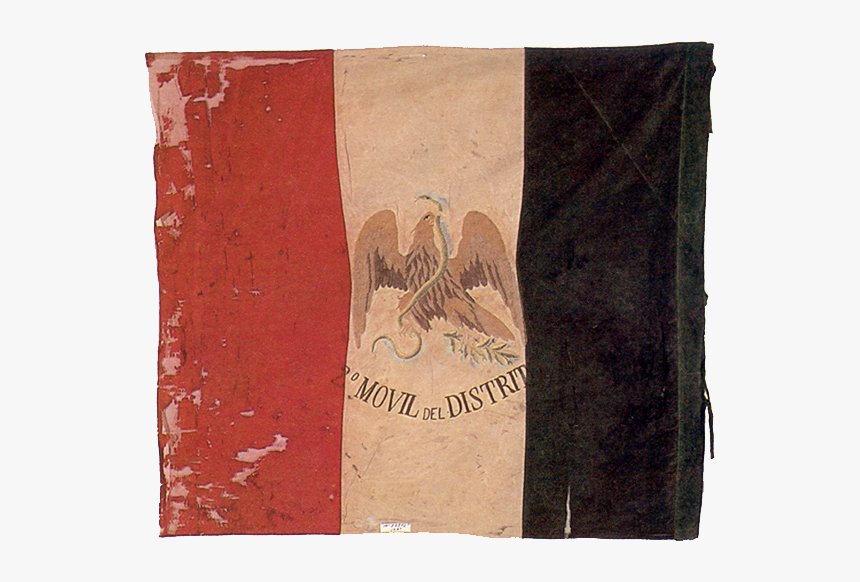 Banderas Del 2º Móvil De Distrito - Bandera De Mexico De 1846, HD Png Download, Free Download