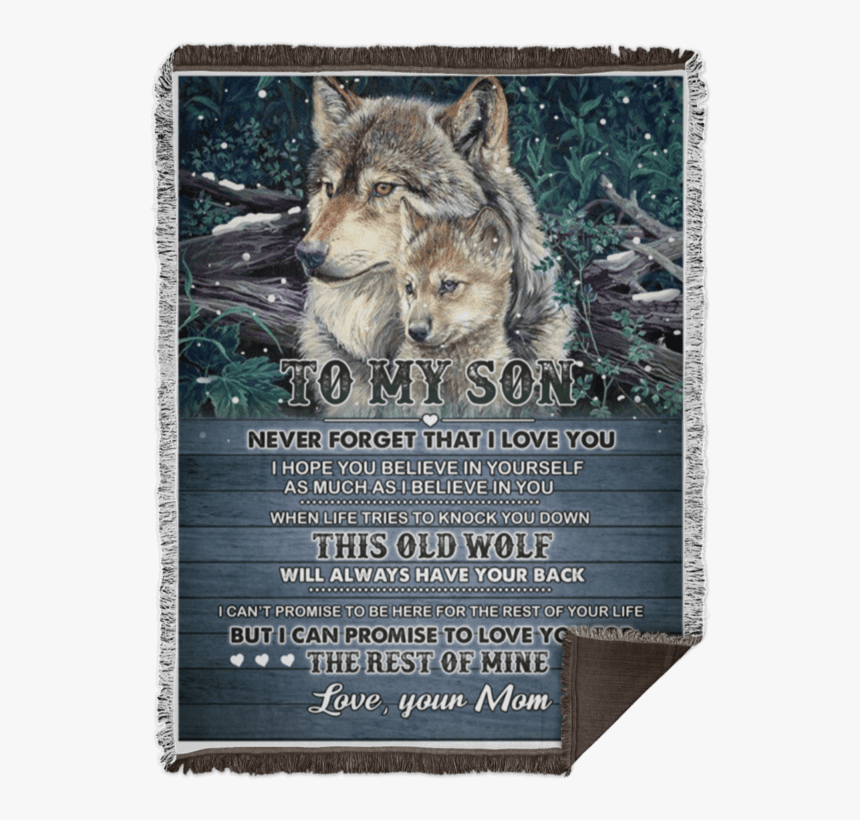 Woven Blanket - - Get Well Soon Wolf, HD Png Download, Free Download