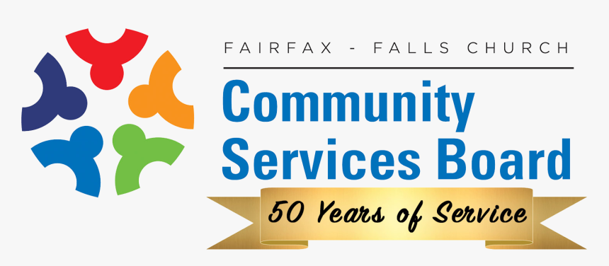 Csb Logo With 50th Anniversary Banner - Fairfax County Csb, HD Png Download, Free Download