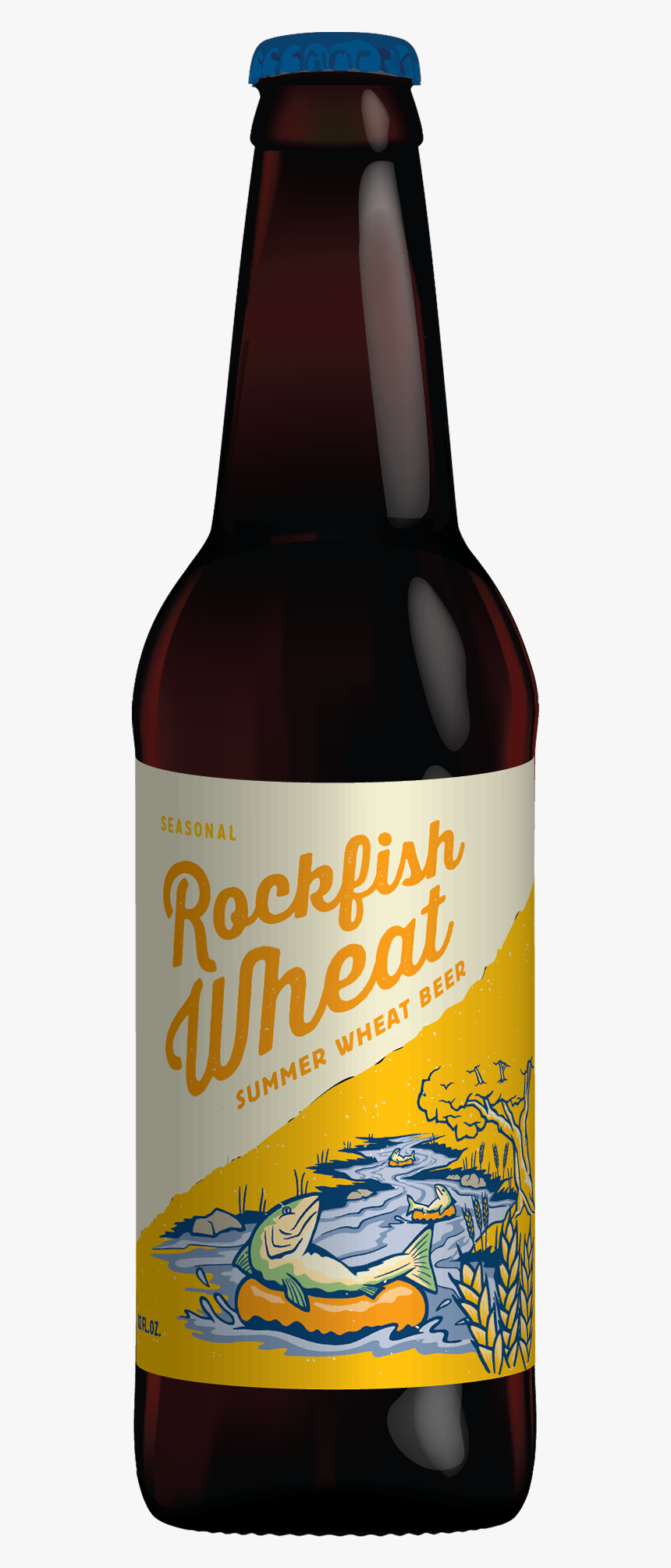 Rockfish Wheat Bavarian-style Hefeweizen - Glass Bottle, HD Png Download, Free Download