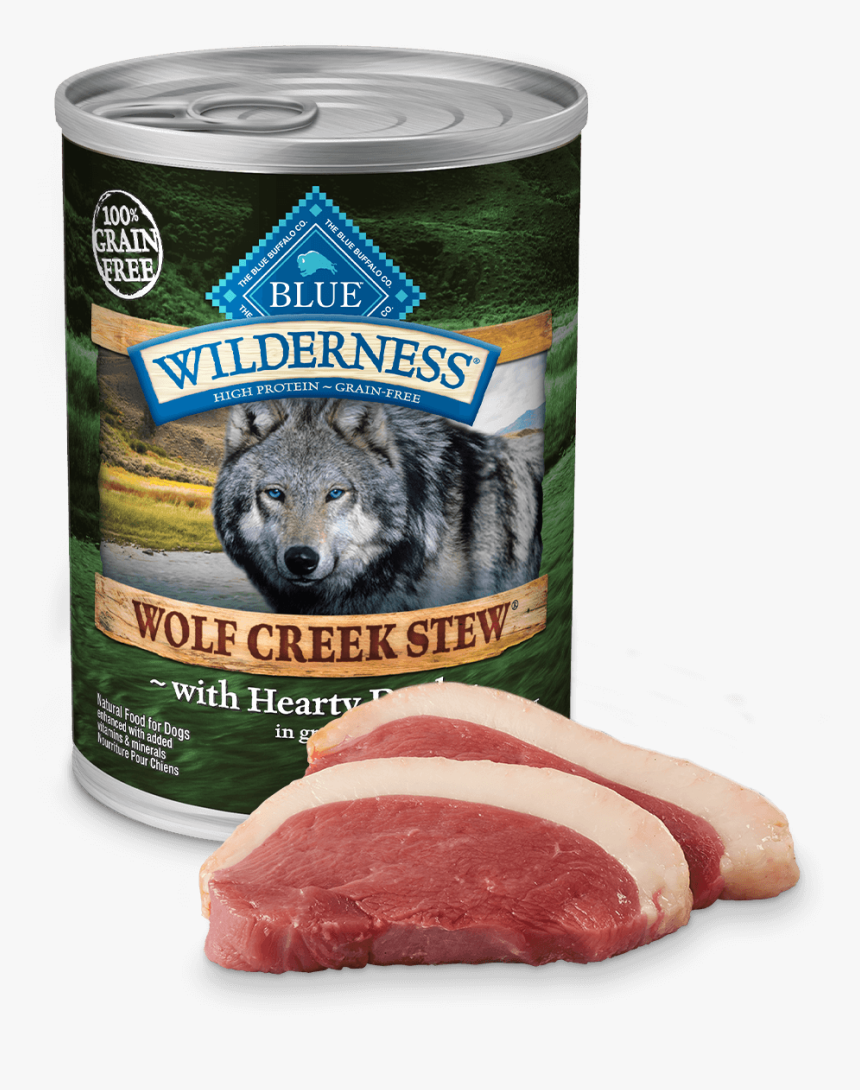 Blue Wilderness Wolf Creek Stew Hearty Duck Stew Dog - Blue Buffalo Canned Dog Food Salmon, HD Png Download, Free Download