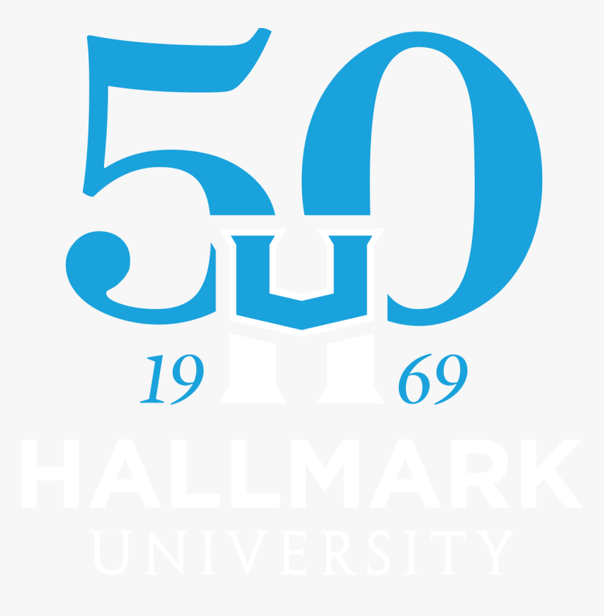 Hallmark University 50th Anniversary Logo - Graphic Design, HD Png Download, Free Download