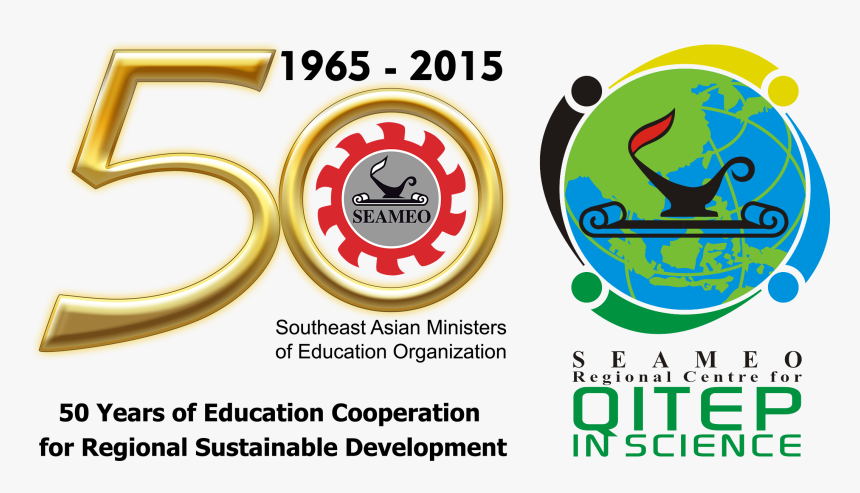 Seaqis 50th Seameo - Logo Seameo Qitep In Science, HD Png Download, Free Download