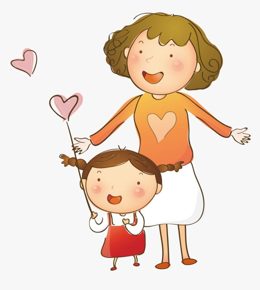 Psd Happy Mother Day Cartoon Png, Transparent Png, Free Download