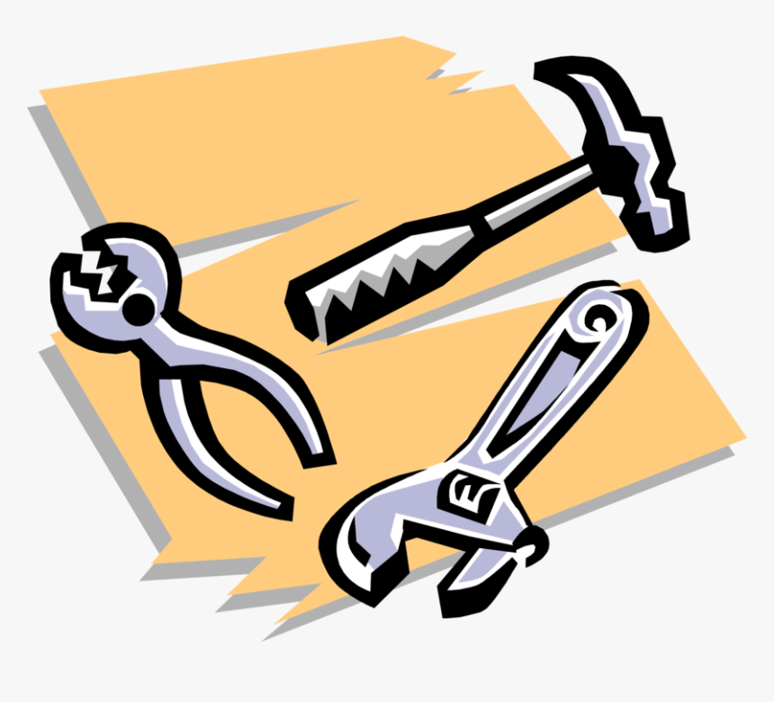Vector Illustration Of Hammer, Pliers And Adjustable - Science Olympiad Sounds Of Music Log, HD Png Download, Free Download