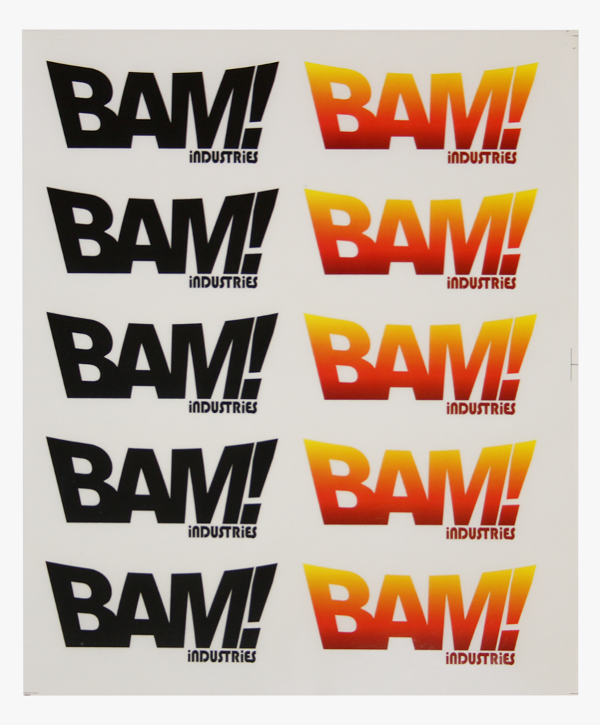 Bam Stickerpack Black-fire, HD Png Download, Free Download