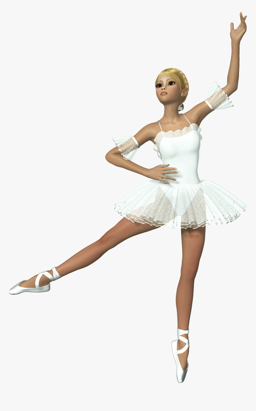 3d White Ballerina Free Clipart - Ballerina Gif Transparent Background, HD Png Download, Free Download