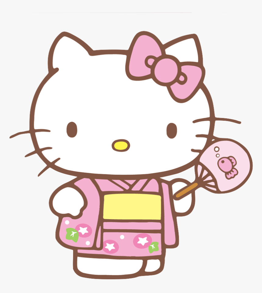 Com Png Transparent Hello Kitty Sanrio Kimono Pink - St Patricks Day Hello Kitty, Png Download, Free Download