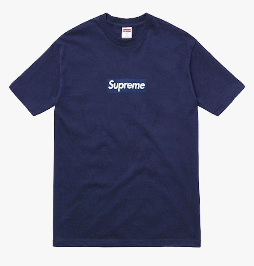 Supreme New York Yankees Box Logo Tee Navy - Logos And Uniforms Of The New York Yankees, HD Png Download, Free Download