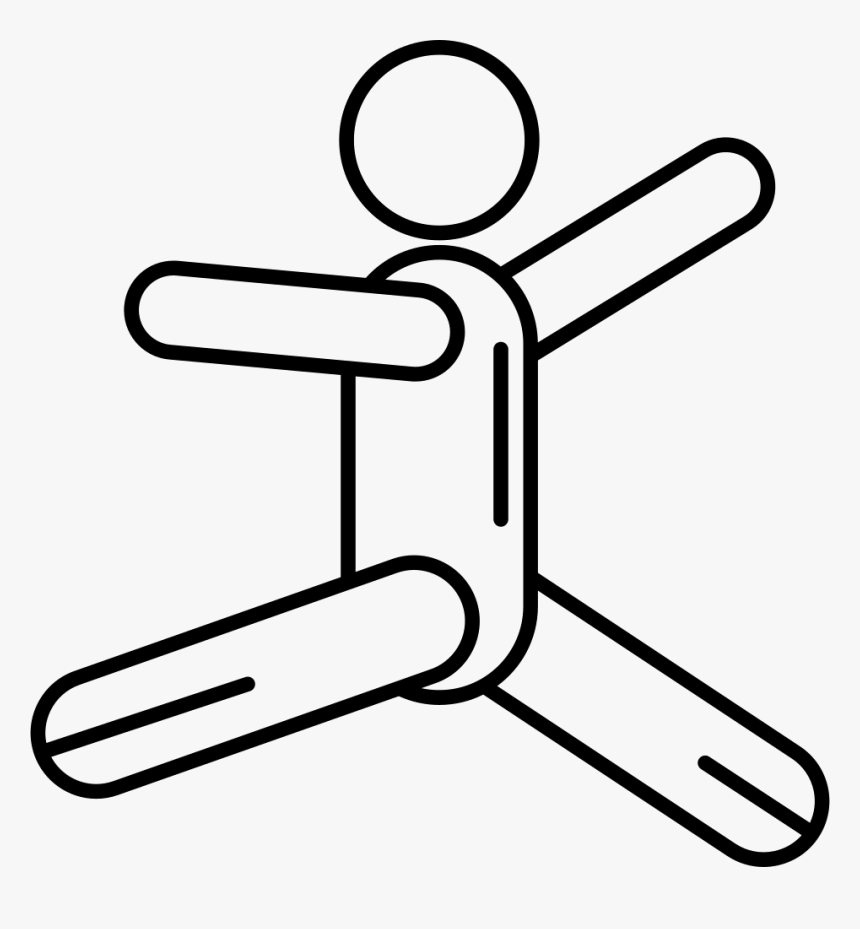 Stick Man Jumping - Portable Network Graphics, HD Png Download, Free Download
