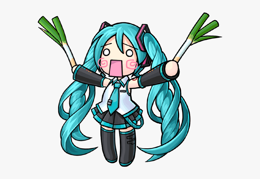 Gear M Leek Hachune Miku Render - Hatsune Miku Leek Transparent, HD Png Download, Free Download