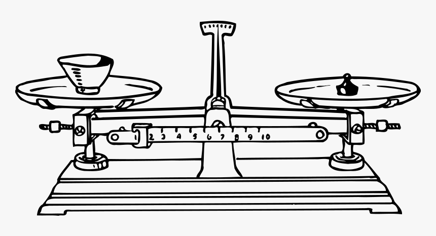 Scales - Balance Scale Black And White, HD Png Download, Free Download