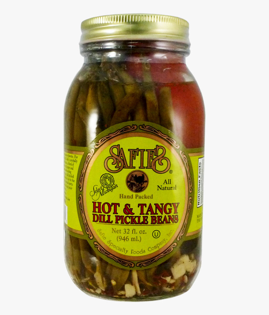 Hot & Tangy Dill Pickled Beans - Okra, HD Png Download, Free Download