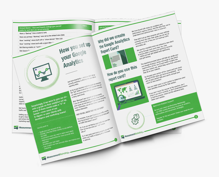 Google Analytics Report Card - Brochure, HD Png Download, Free Download