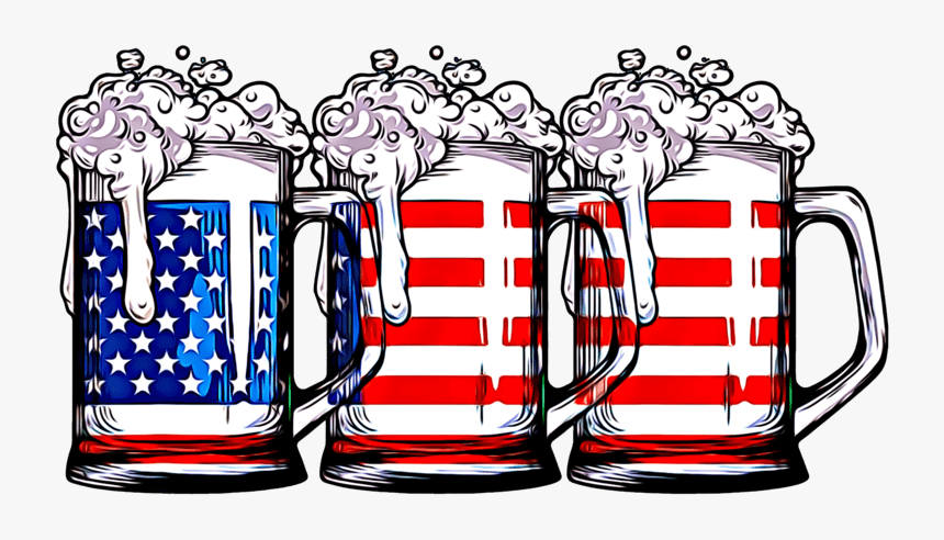 American Flag Beer Mugs, HD Png Download, Free Download