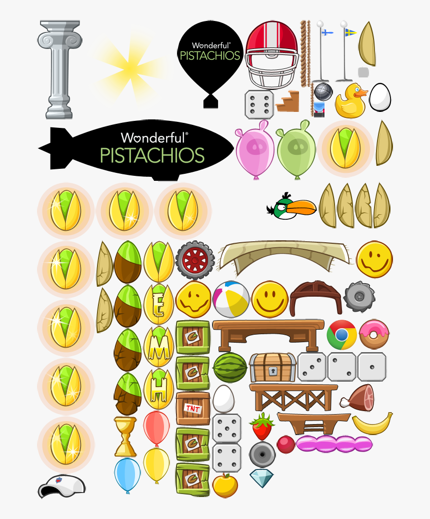 Angry Birds Golden Pistachio Sprites - Angry Birds Sprites Download, HD Png Download, Free Download