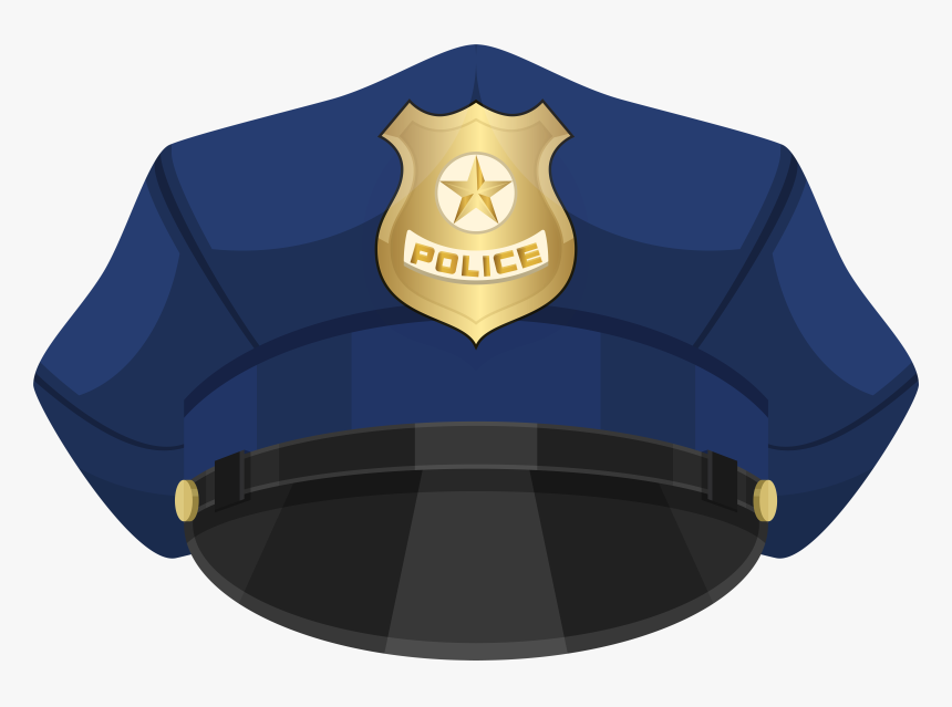 Police Clipart Frame - Dibujo De Sombrero De Policia, HD Png Download, Free Download