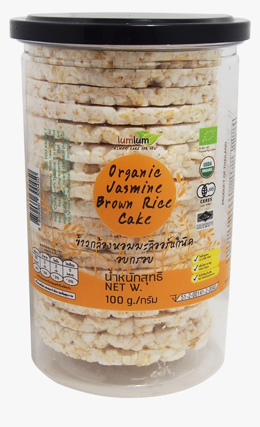 Organic Jasmine Brown Rice Cake, HD Png Download, Free Download