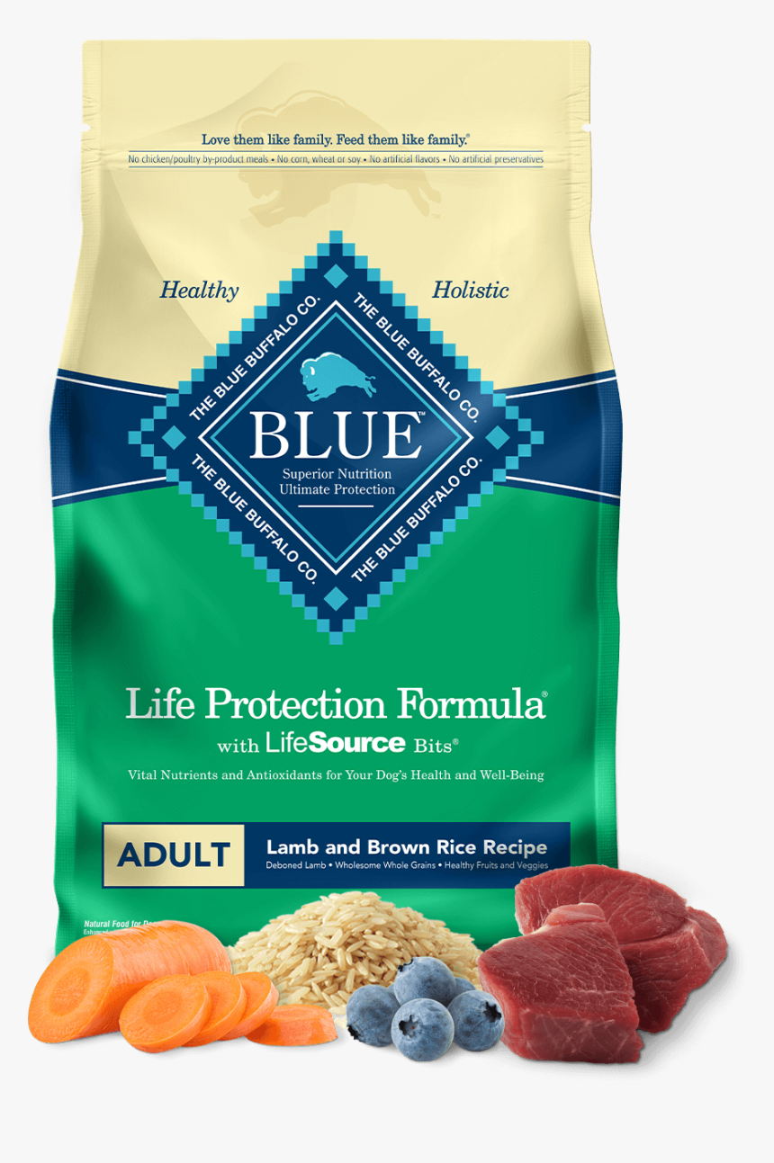 Life Protection Formula Adult Lamb & Brown Rice Recipe - Blue Buffalo Life Protection Formula Adult Chicken, HD Png Download, Free Download