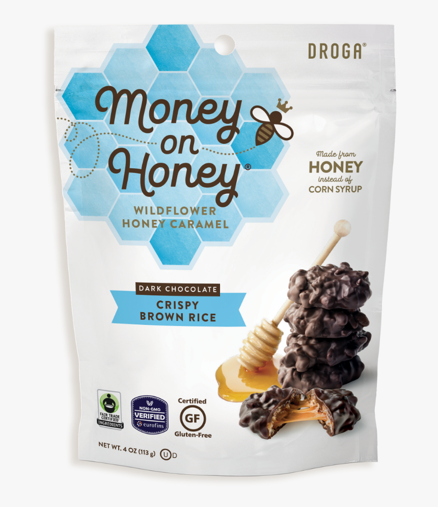 Droga Chocolates - Money On Honey Brown Rice Crispy, HD Png Download, Free Download
