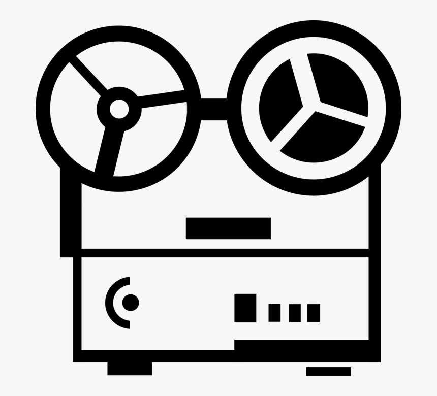 Tape Vector Recorder - Reel To Reel Tape Clipart, HD Png Download, Free Download