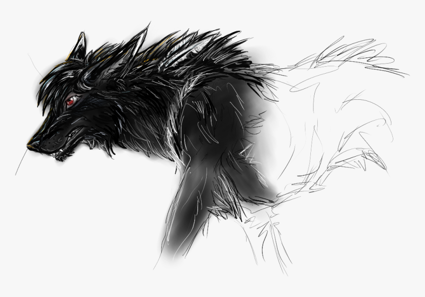 Dark Wolf Transparent , Png Download - Dark Wolf Drawings, Png Download, Free Download