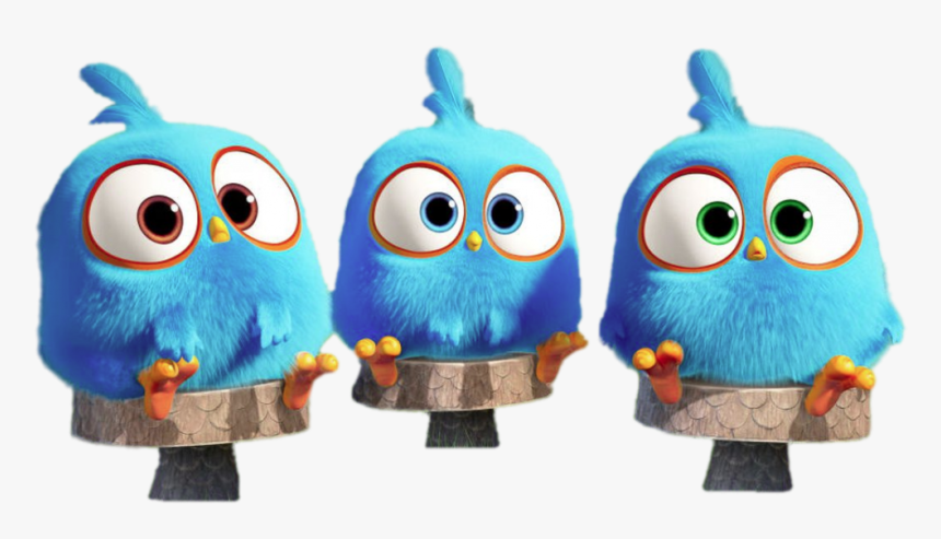 Angry Birds Blues Sitting On Mushrooms - Angry Birds Blues Png, Transparent Png, Free Download