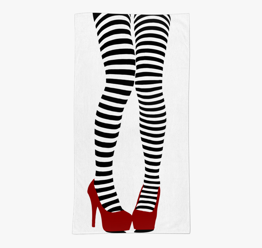 Toalha Stripes Sexy Legs De Fernando Abrasna - Alice And Wonderland Adult Tights, HD Png Download, Free Download