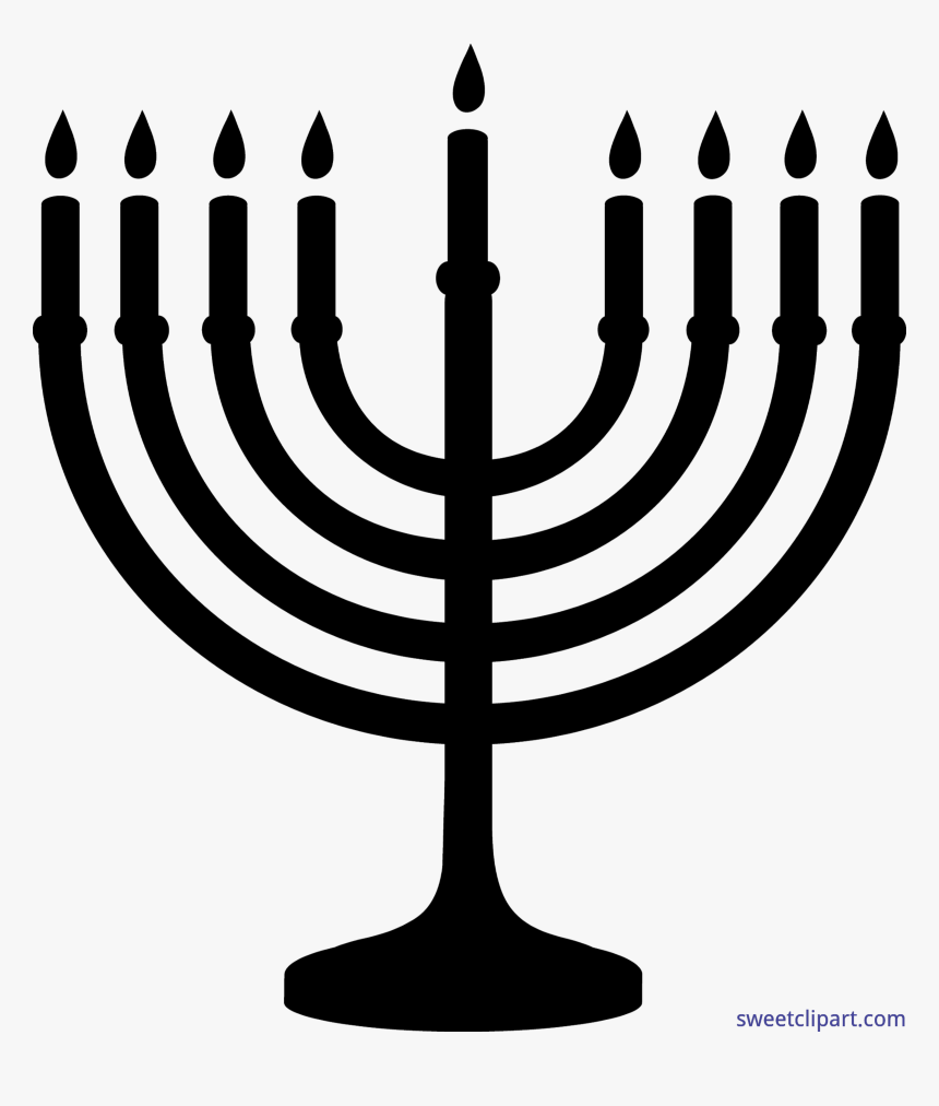 Menorah Clipart Png - Menorah Silhouette, Transparent Png, Free Download
